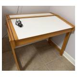 Wood Drafting Table Art Desk w/ White Dry Erase