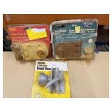 3pc Door Latches. Knob Door Latch, Jimmy-Proof