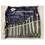 K&F 11pc Combination Wrench Roll Up Set