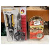 3pc Tin Snips Set with Black & Decker Door Lock