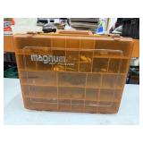 Magnum by Plano Double sided tackle box with some