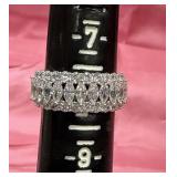 Sz8 Fashion Silver Zirconia Ring