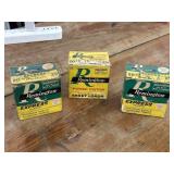 3 Boxes Remington 20ga Shotgun Ammo Vintage