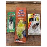 3 Vintage Fishing Lures, in Original Packaging,