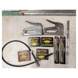 Tools-Staple Guns, Staples, Dremel Hose, Files,