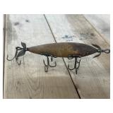 Vintage Heddon Dowagiac Wooden Minnow Lure