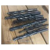 Collection of used High-Speed Steel (HSS) drill