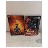 Lot of 2 Marvel hardcover books.