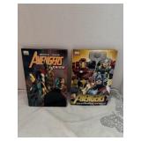 Lot of 2 Marvel Avengers hardcover books.