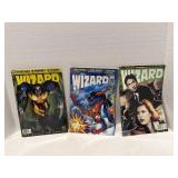 Lot of 6 vintage Wizard magazinesOne is missing