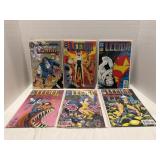 14 DC Legion comic books.  Al are in bags