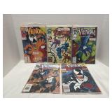 Lot of 9 Venom comic books.  All are in bags with