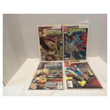 Lot of 9 The Adventures of Superman Comic books.