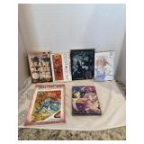Lot of 3 Anime books, a magazine, and dvd