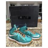 Rare NIKE LeBron X (10) 'Miami Dolphins'