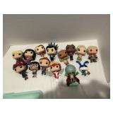 Tub of random opened Funko Pops