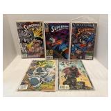 Lot of 5 Superman the man of steel Comic books.