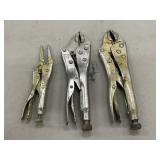 Bundle of 3 Locking Pliers