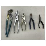 Tool Bundle - Set of 5 Various Pliers