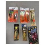 Various Plastic Fishing Lures, Different Brands