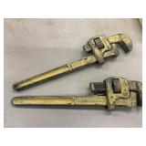 Two Vintage  Walworth  'Genuine Stillson' Pipe