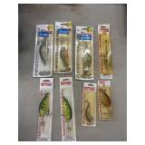 Various Vintage Norman Lures, Deep Divers, 3-way,