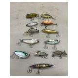 Collection of Various Hard Plastic Fishing Lures,