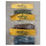 3 Packs of SHORTYS Southern Angler Soft Plastic