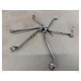 6 ANGLE HEAD DROP FORGED WRENCHES. MULTI SIZES.