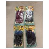 4 Vintage 'TUBE' soft plastic fishing lures, in