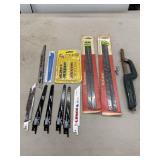 HAND SAW BLADE BUNDLE. MISC SIZES. SOME IN