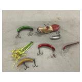 7 Vintage Helen Flatfish Lures