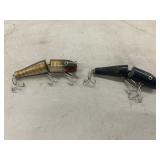 Two Vintage Articulated Fishing Lures, likely