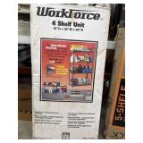 Work Force 4 Shelf Unit. 18ï¿½x36ï¿½ x60ï¿½. New in
