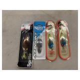 Four Sprite Johnson's Spoon Lures