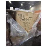 9 CASES OF UNCOUNTED QUANTITY FACE SHIELDS. NEW