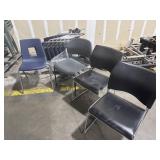 Set of 12 Student Stack School Chairs. Durable