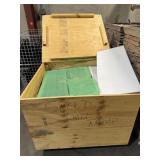 Wood Crate Full of Solar Panels and Radar Signs