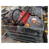 BUNDLE OF SHOP VACS AND HOSES. CRATE