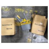 TWO Broom & Dustpan Sets Orange/Gray New in Box