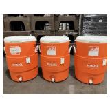 THREE Igloo 10-Gallon Seat Top Insulated Beverage