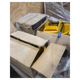 9 NEW IN BOX, MOP, BUCKET RINGER WITH SIDE PRESS.