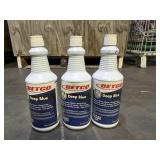 Three 32oz Bottles Deep Blue Glass and Surface