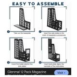 12pk Glenmal Magazine File Holders, Sturdy
