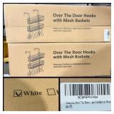 2pc Bundle- White Over the Door Hooks with Mesh