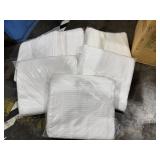 SIX White Santa Grace 90x90 100% Cotton Blankets,