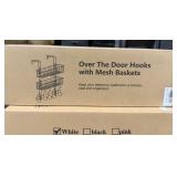 *ONE White Over the Door Hooks with Mesh Baskets,