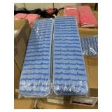 10 CASES OF BLUE MICROFIBER CLEANING CLOTHS.