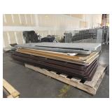 BUNDLE OF NINE TABLES. TWO OR 6ft SEVEN ARE 8ft.