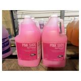 FOUR 1-Gallon Bottles Pink Suds Dish Detergent